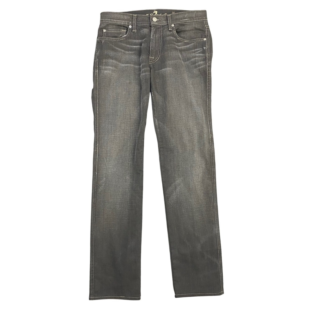 7 For All Mankind A Pocket Bootcut Jeans Mens 30 Gray USA Denim Designer Pants
